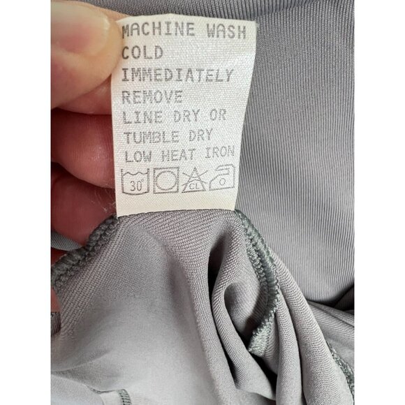 Tail Tech Tennis Golf Dress Gray Turquoise Stretch Medium Lightweight Activewear - Picture 9 of 10